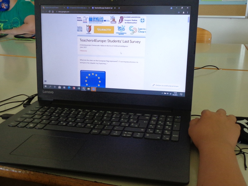 Teachers4Europe: Democratic Values in the Era of Artificial Intelligence evaluacija